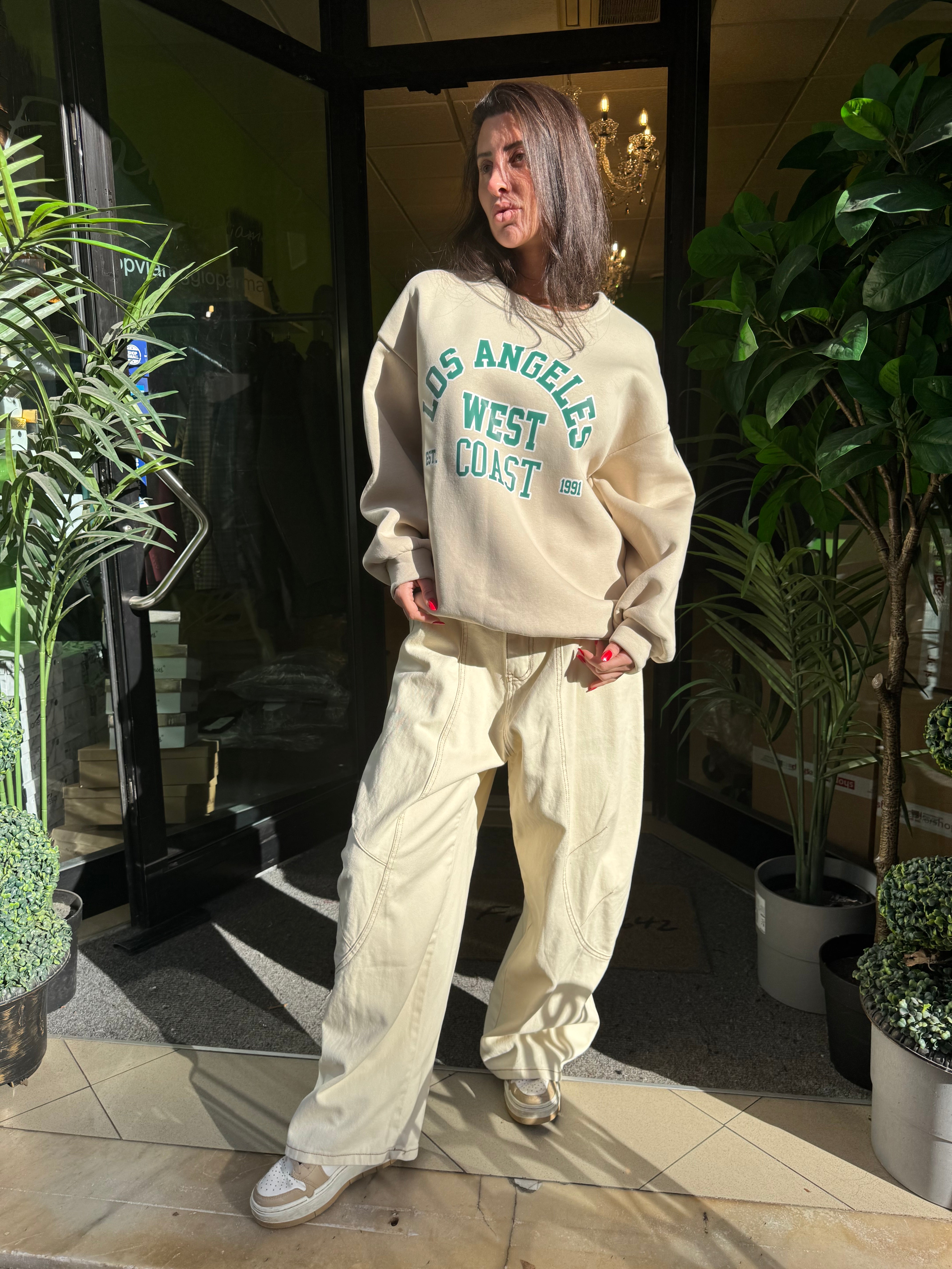 Jeans ballon over panna