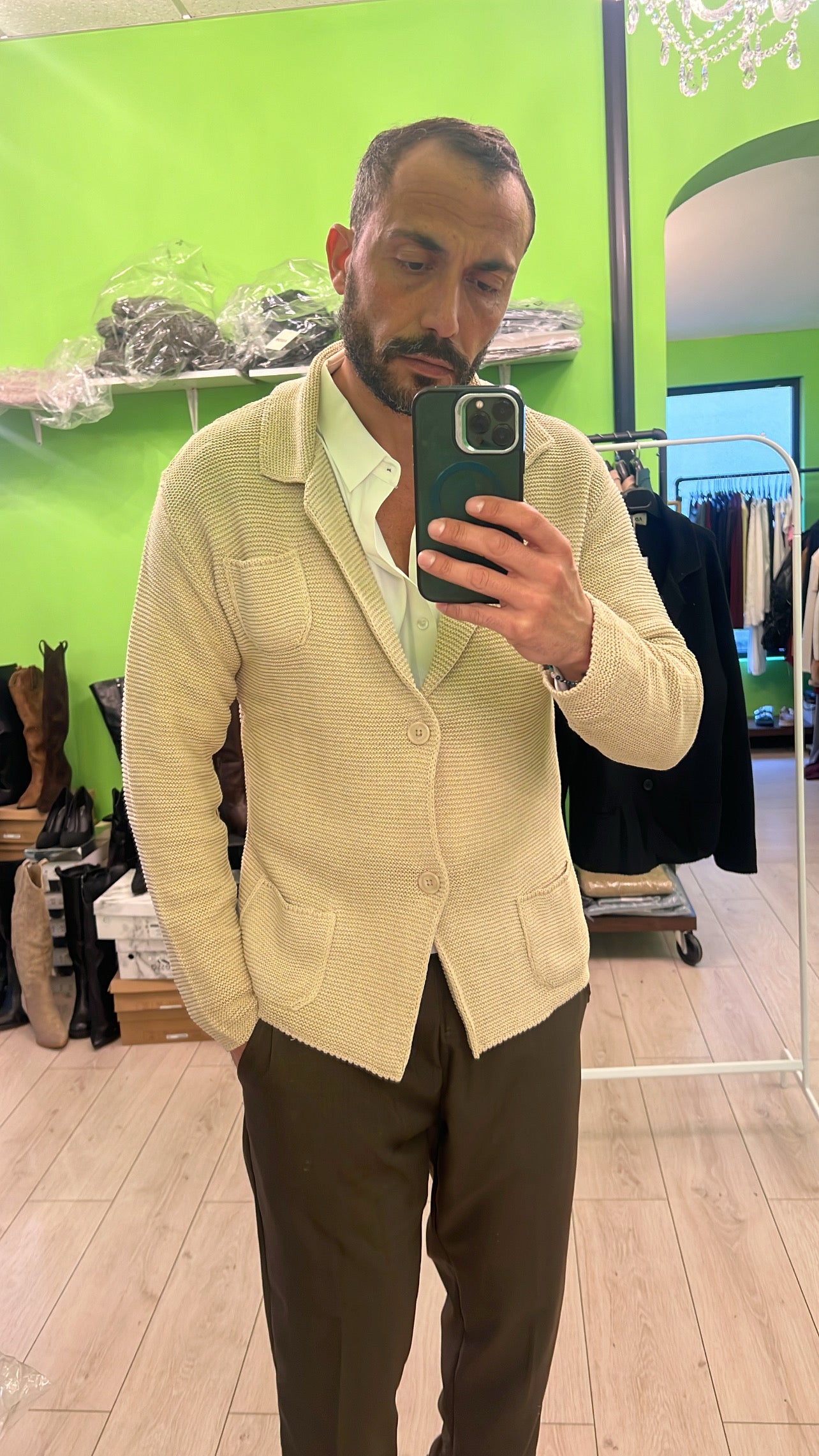 Cardigan a giacca primaverile