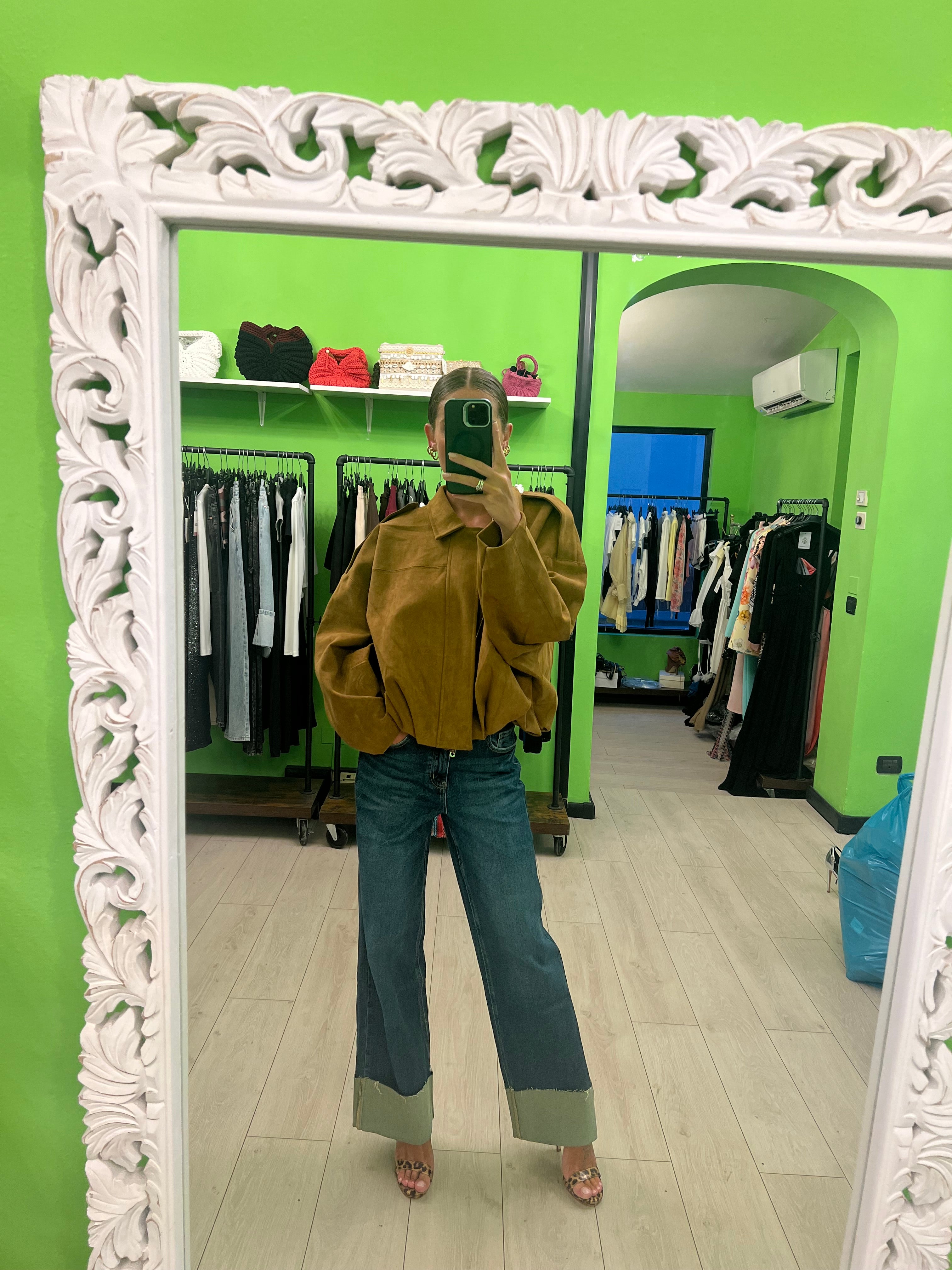 Jeans con risvolto