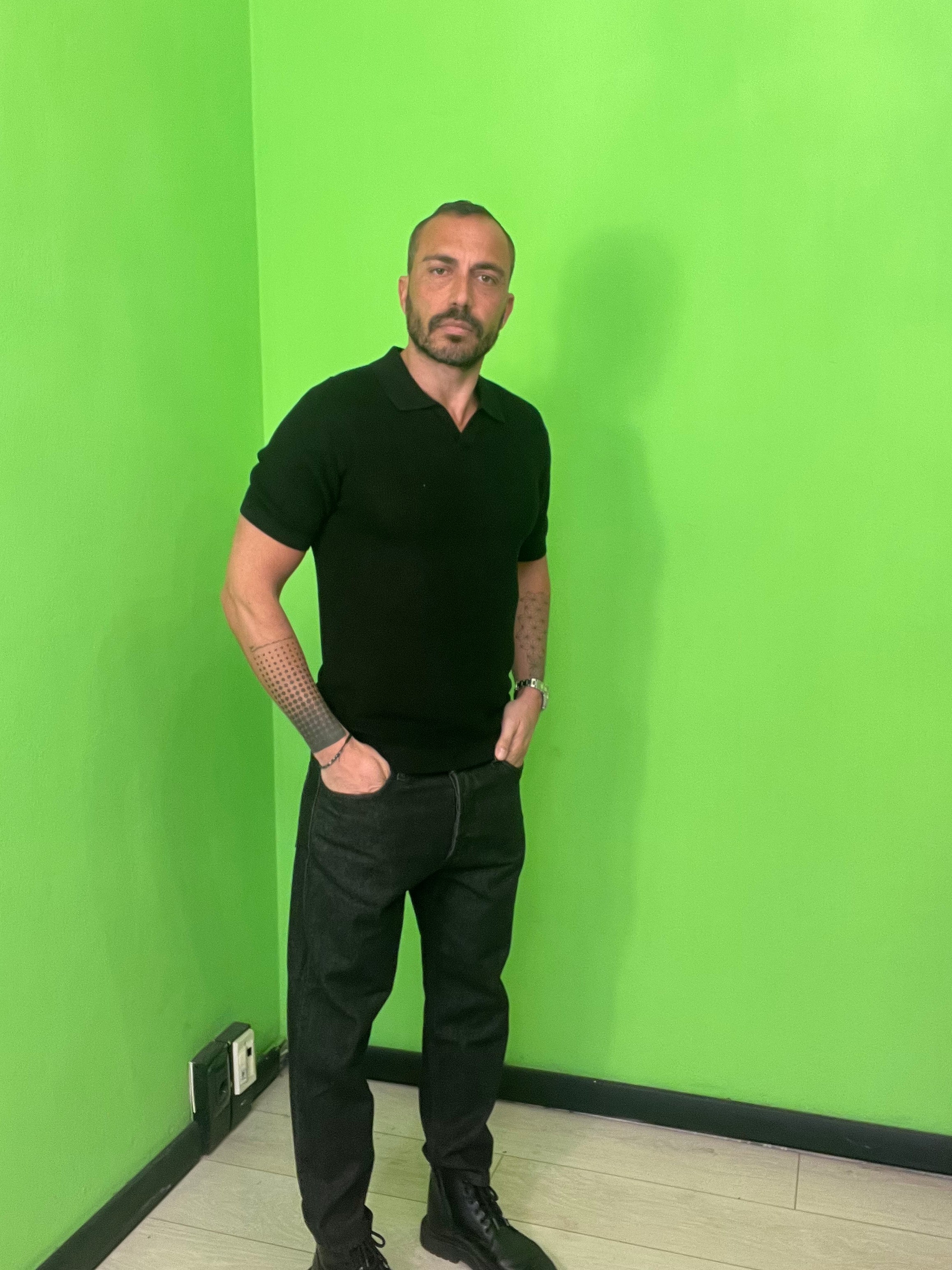 Jeans nero “Capri”