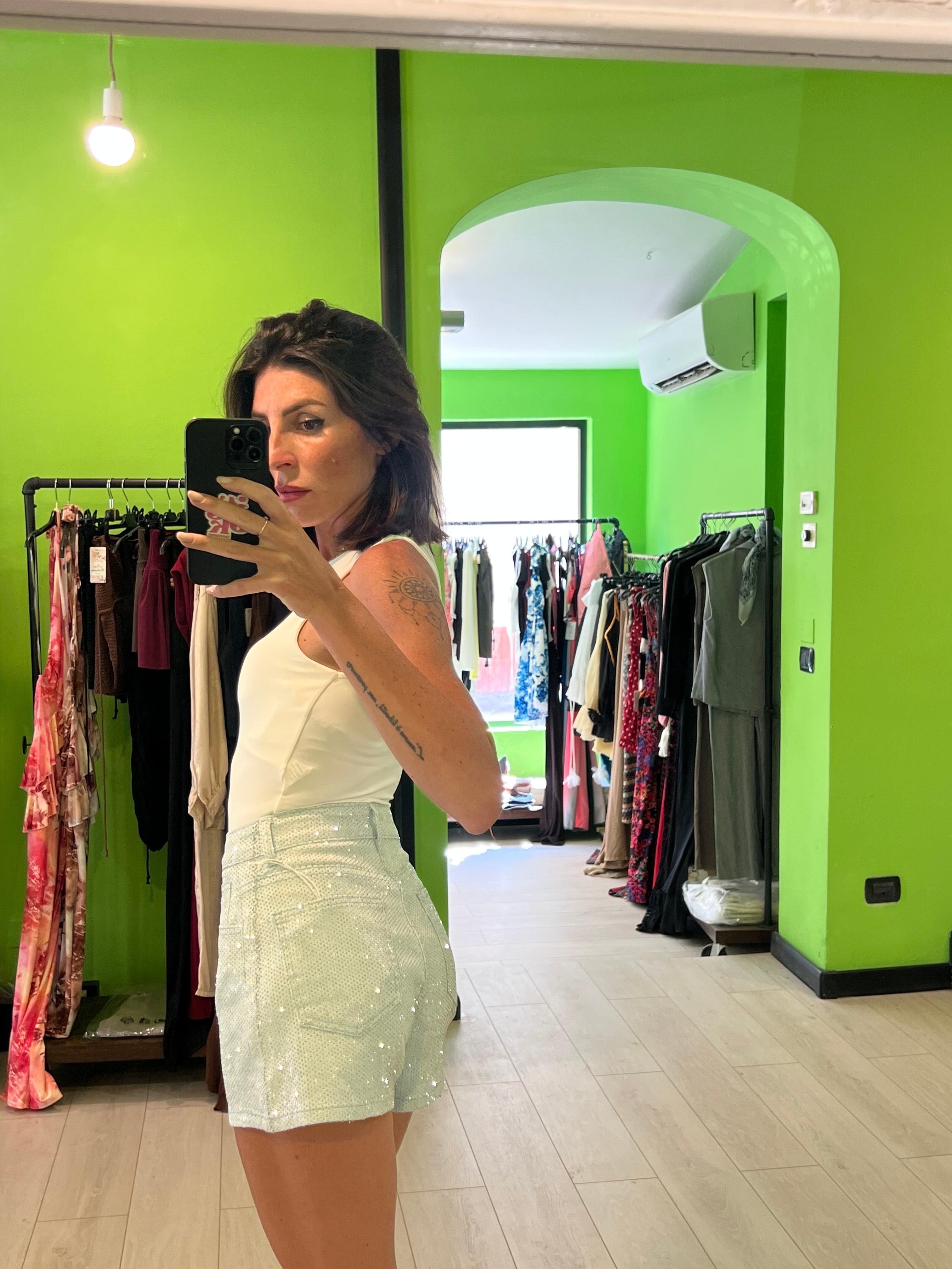 Body bianco smanicato