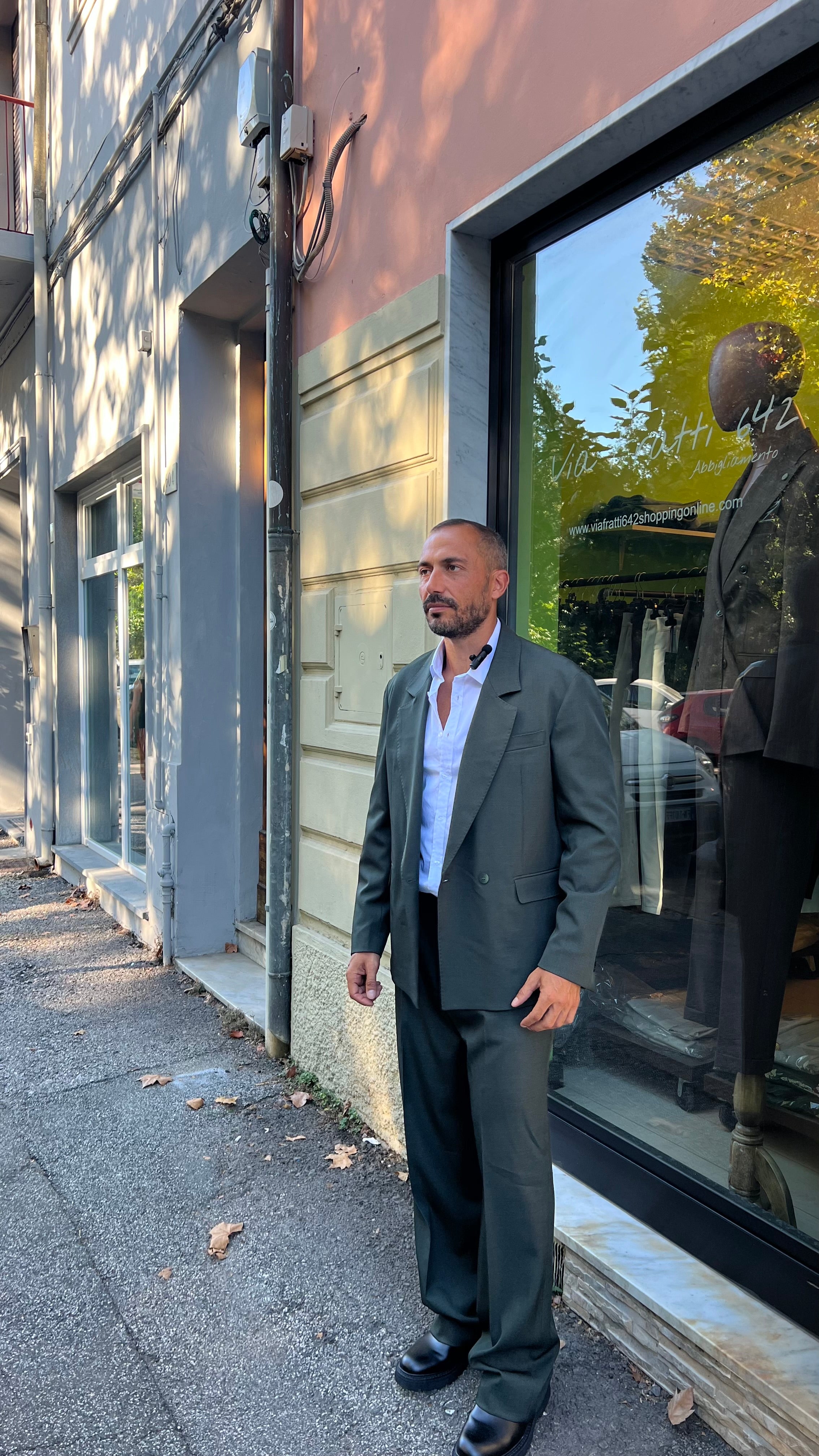 Abito fondo largo verde scuro sartoriale