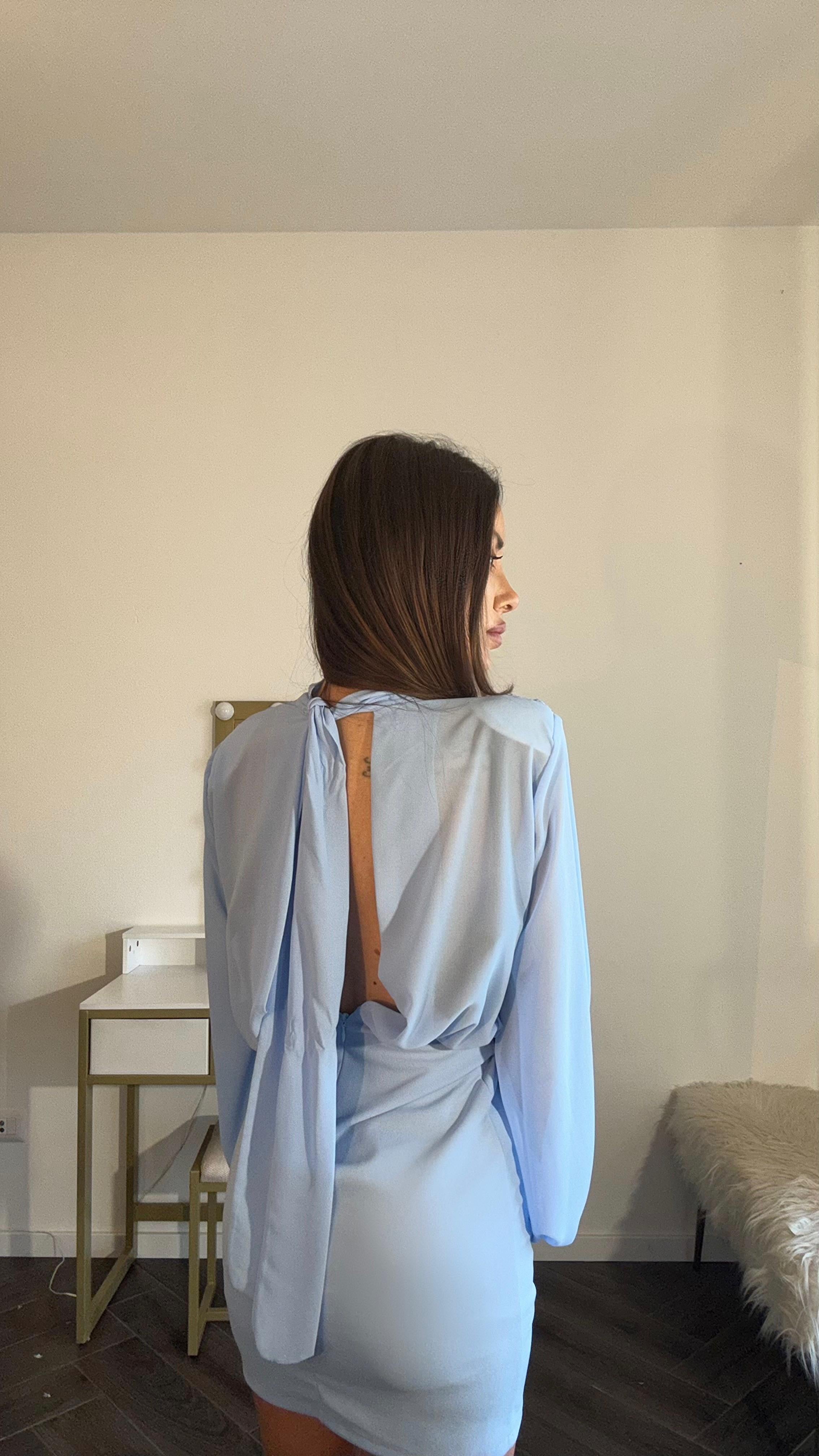 Vestito azzurro taglia unica