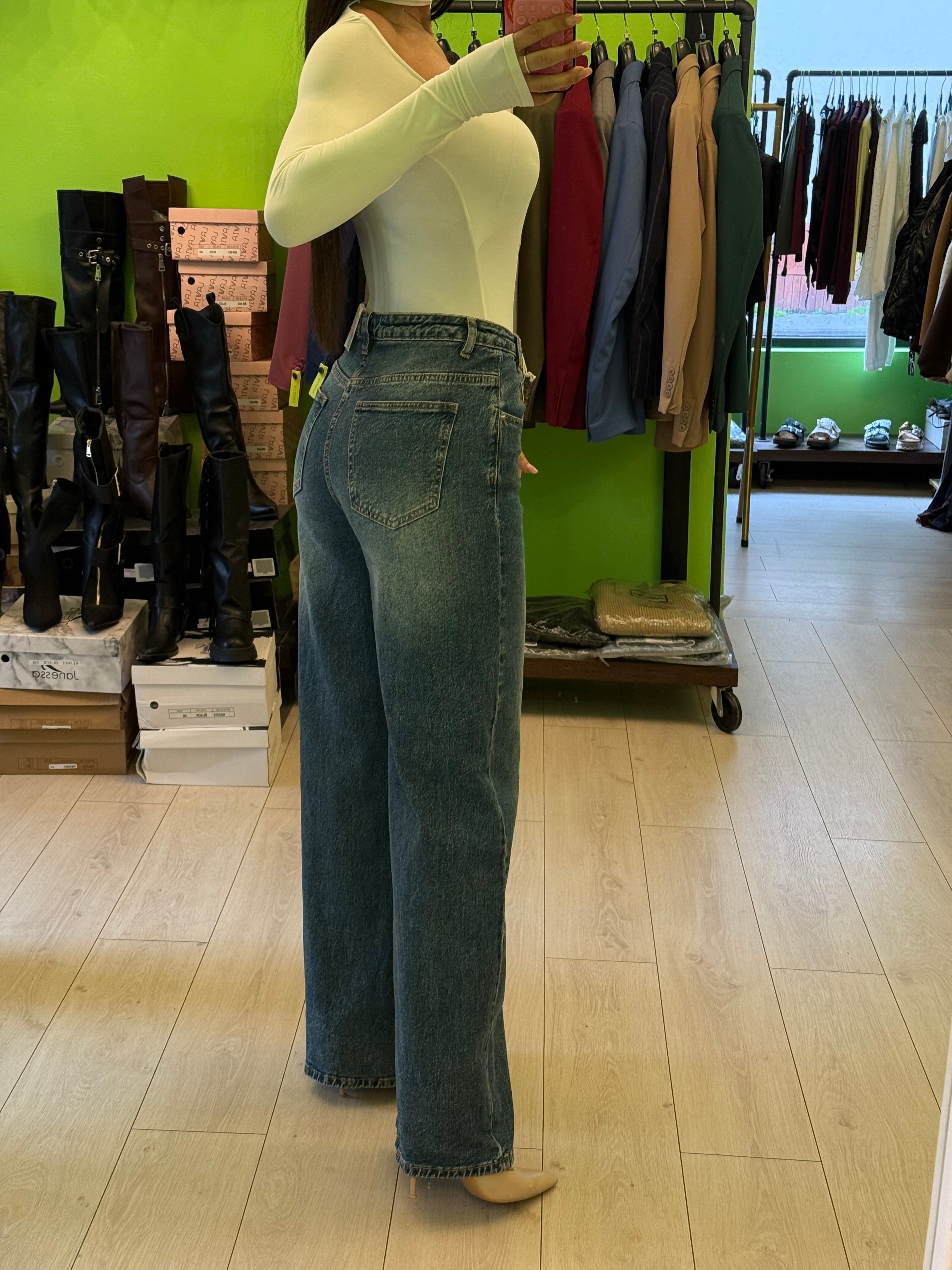 Jeans lungo “portafoglio”