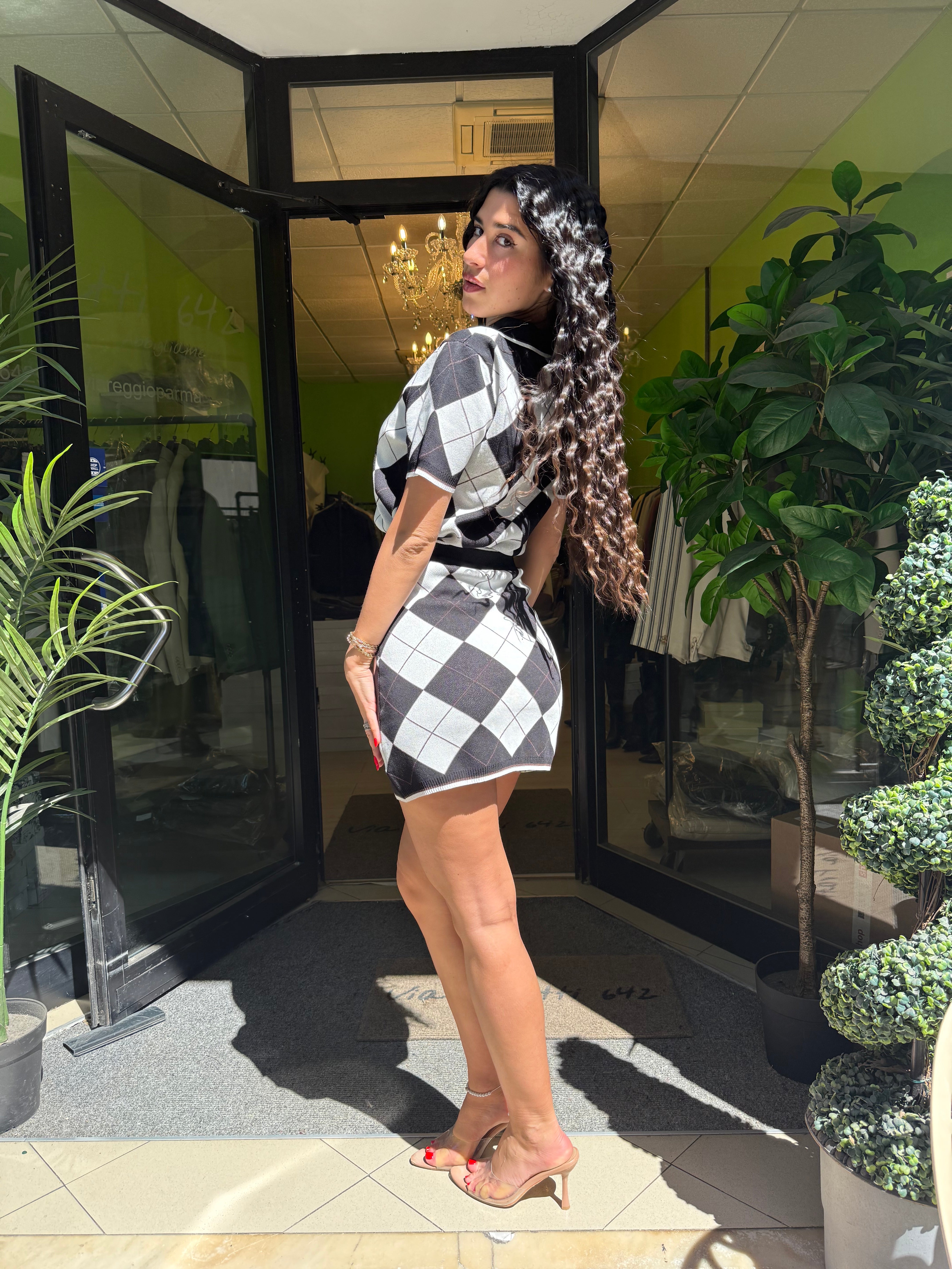 Coordinato in filo “Rombi”