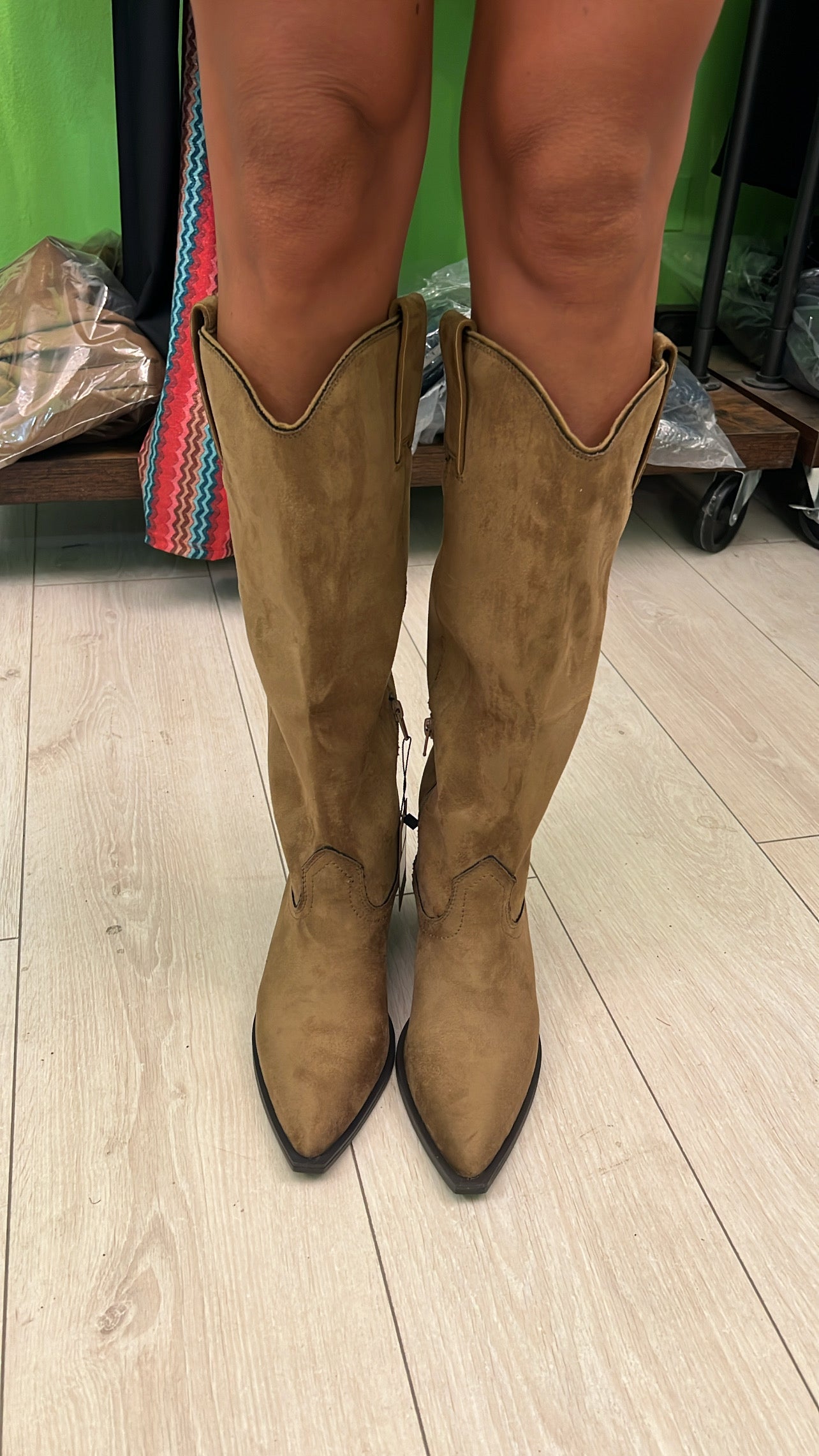 Camperos scamosciato beige “Corina”