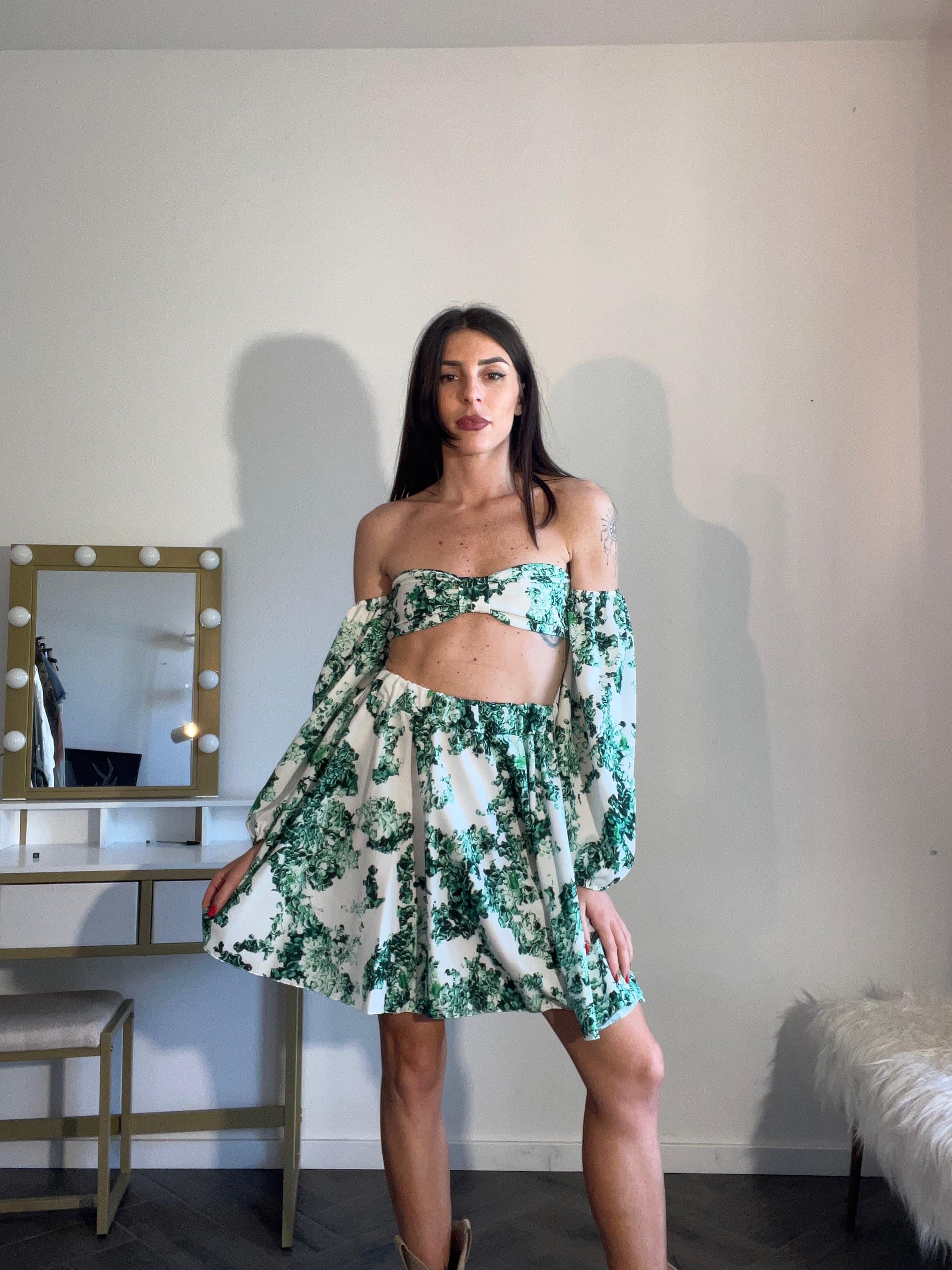 Coordinato “green rose”