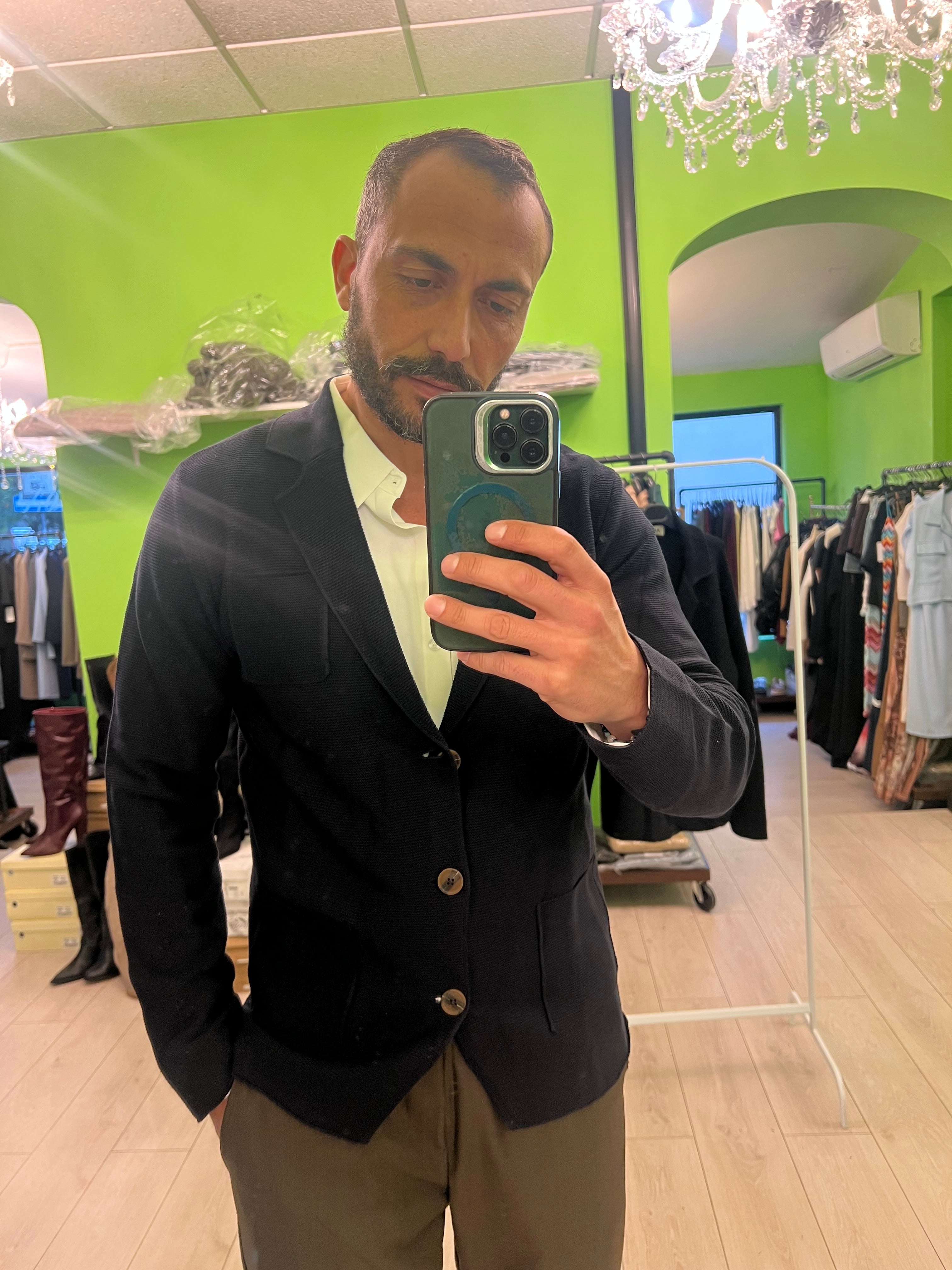Cardigan a giacca primaverile