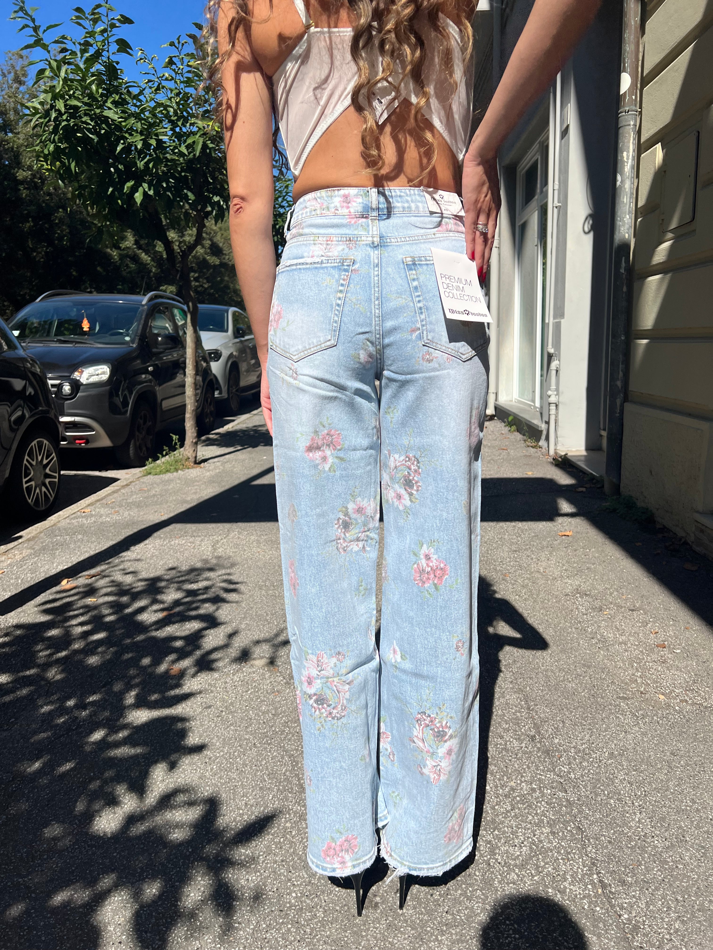 Jeans “fiori”