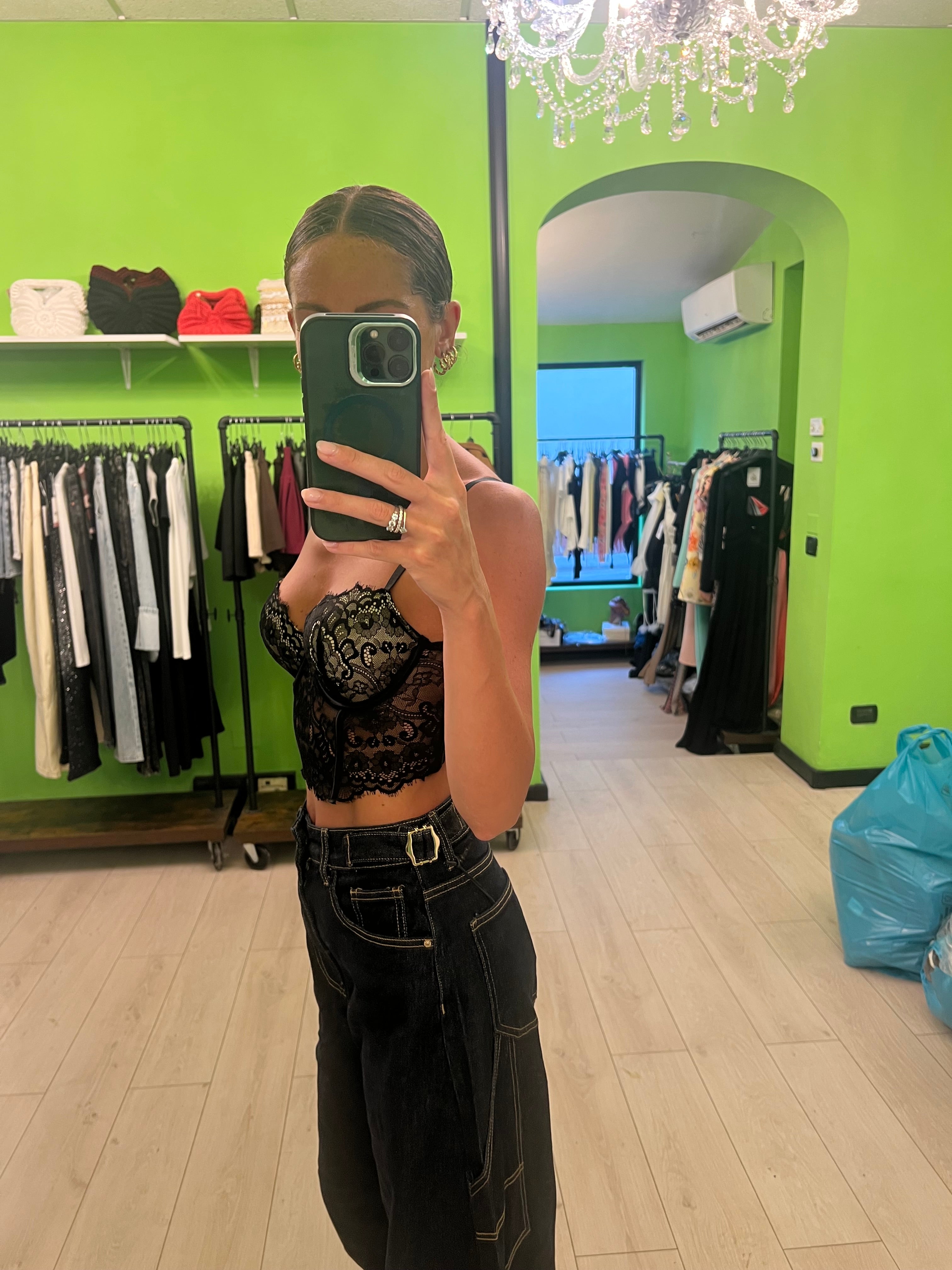 Jeans Ballon blu scuro