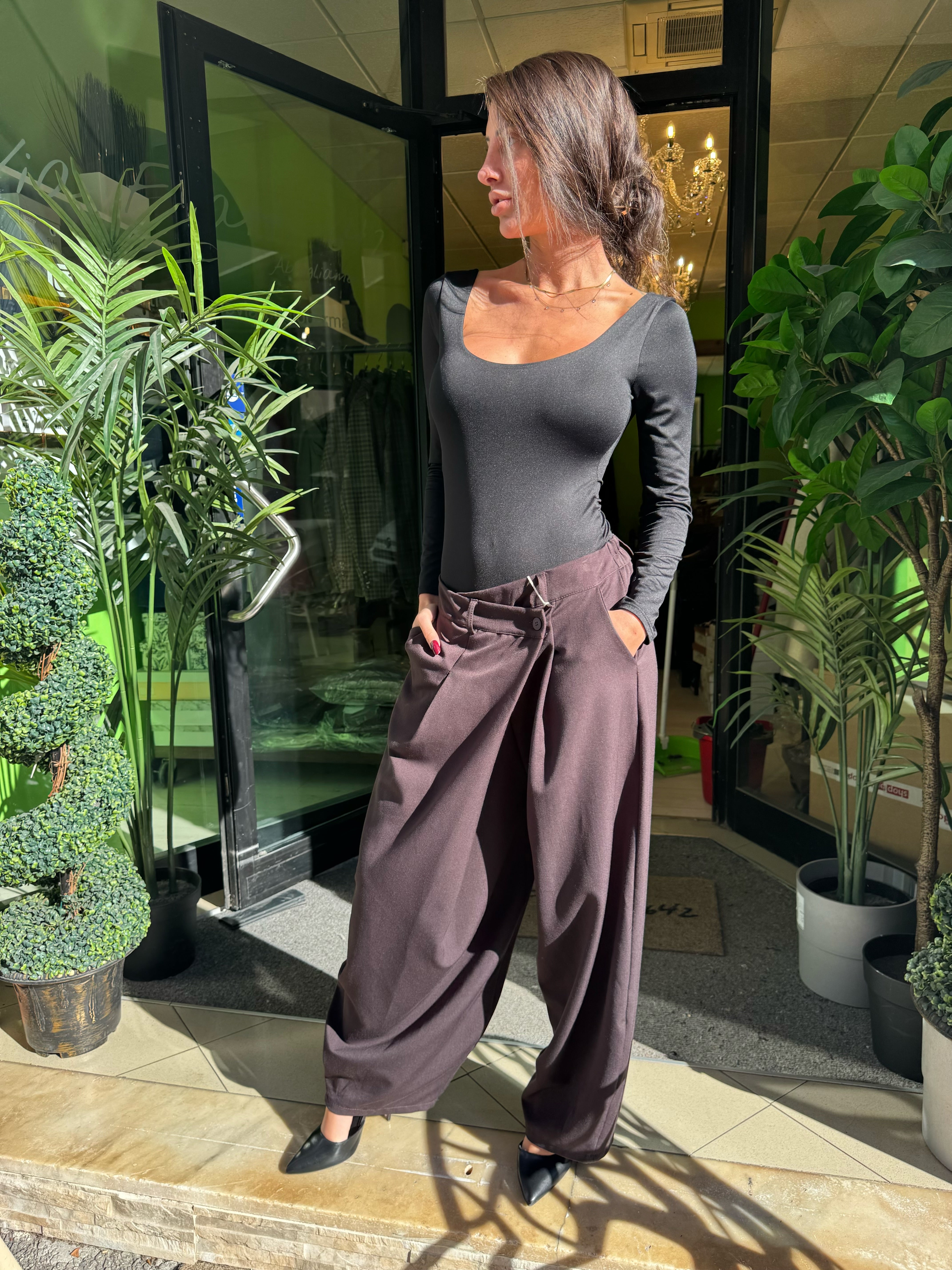 Pantalone a “portafoglio” due colori