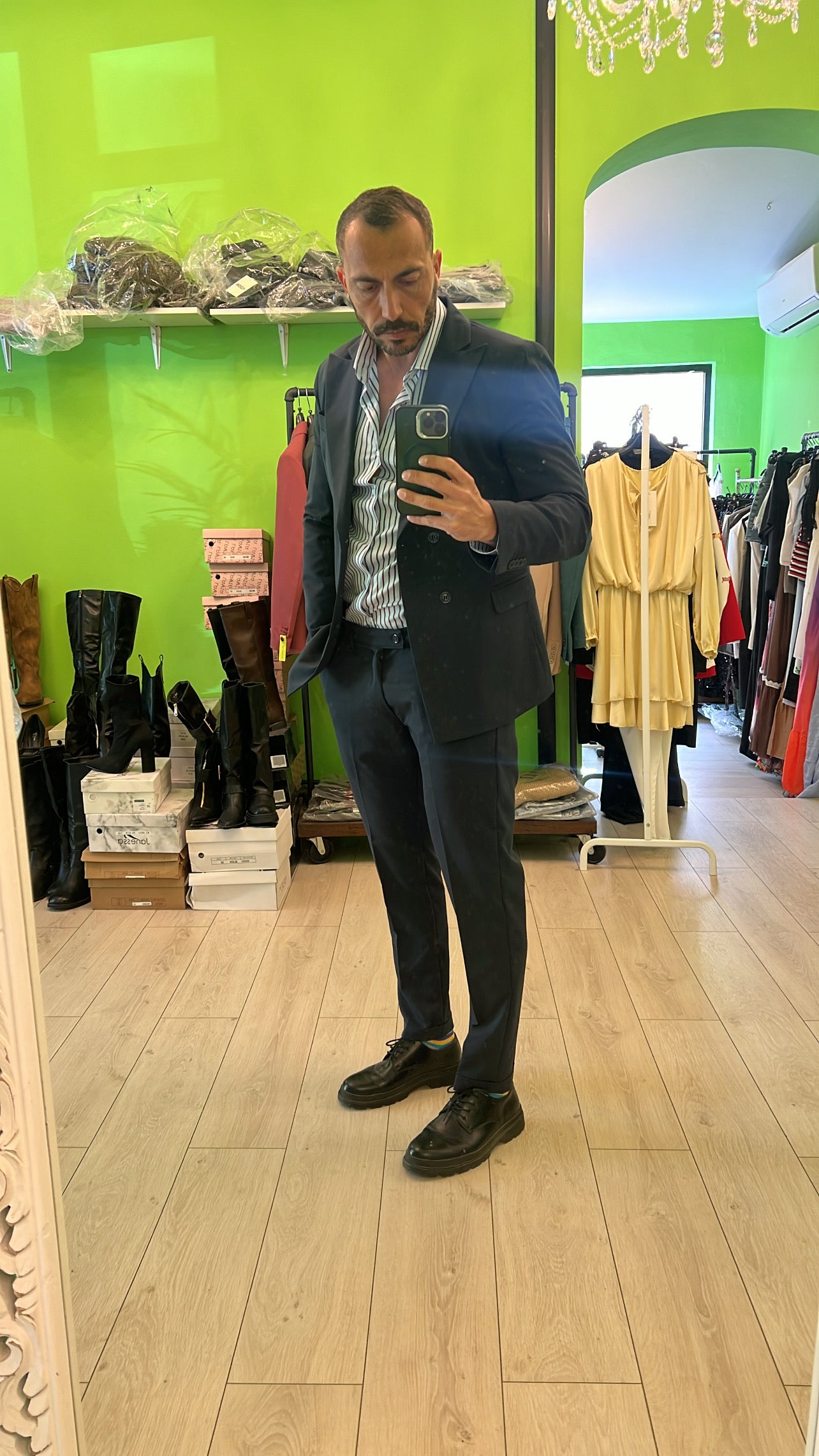 Abito doppiopetto blu notte