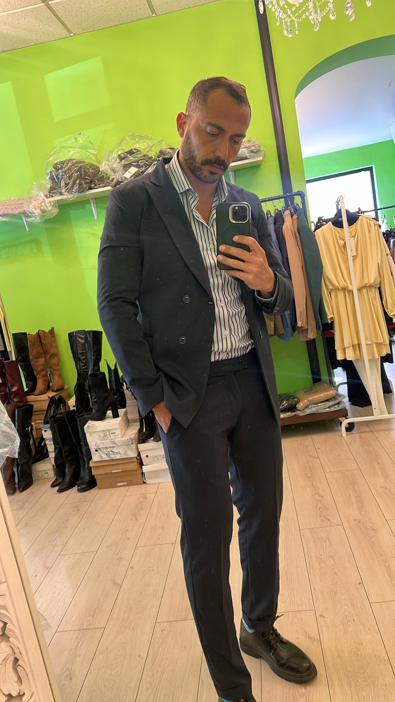 Abito doppiopetto blu notte