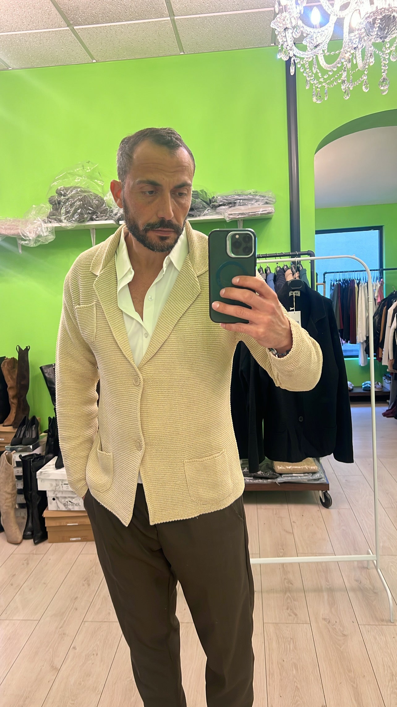 Cardigan a giacca primaverile