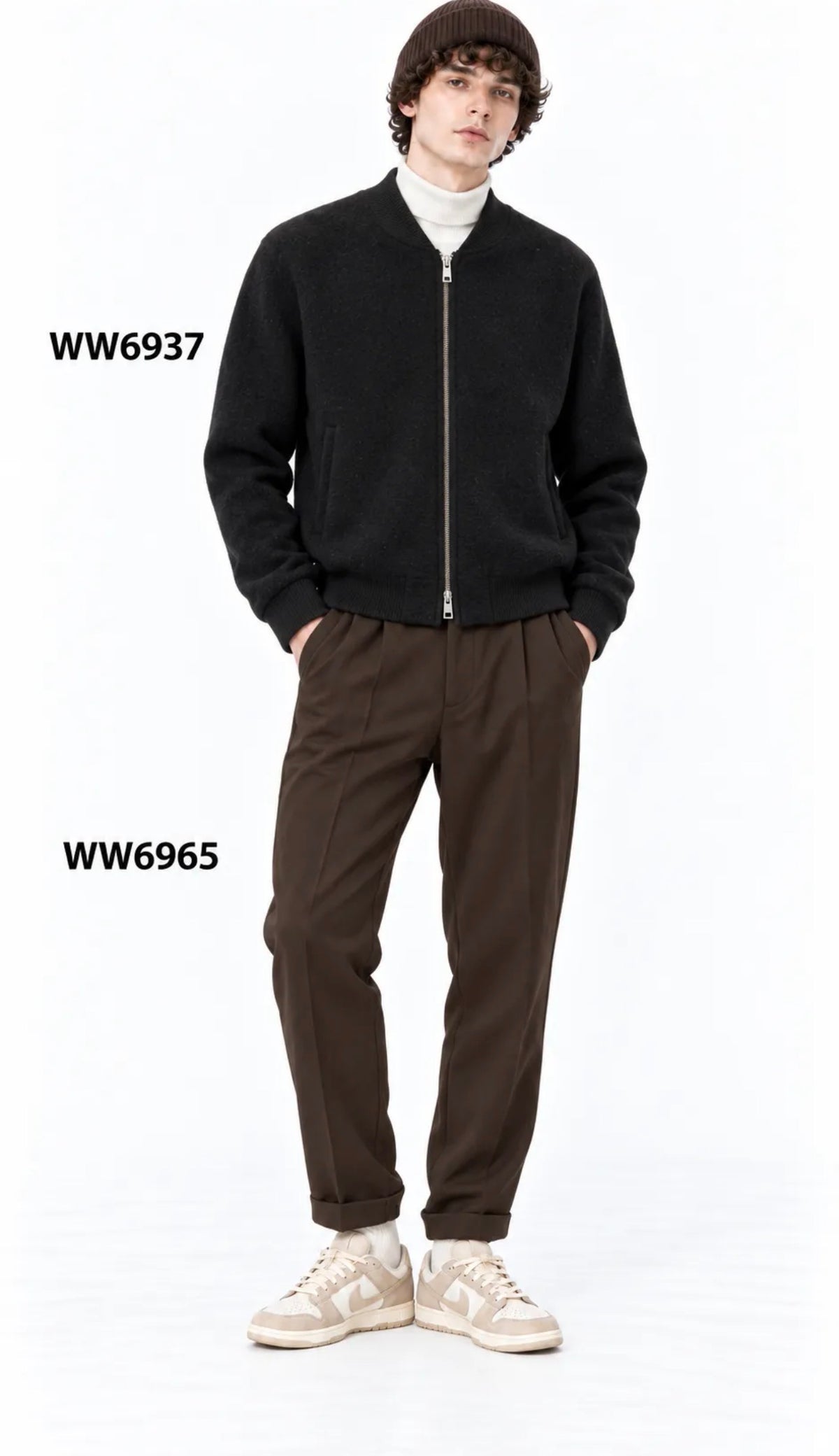 Bomber in lana top quality