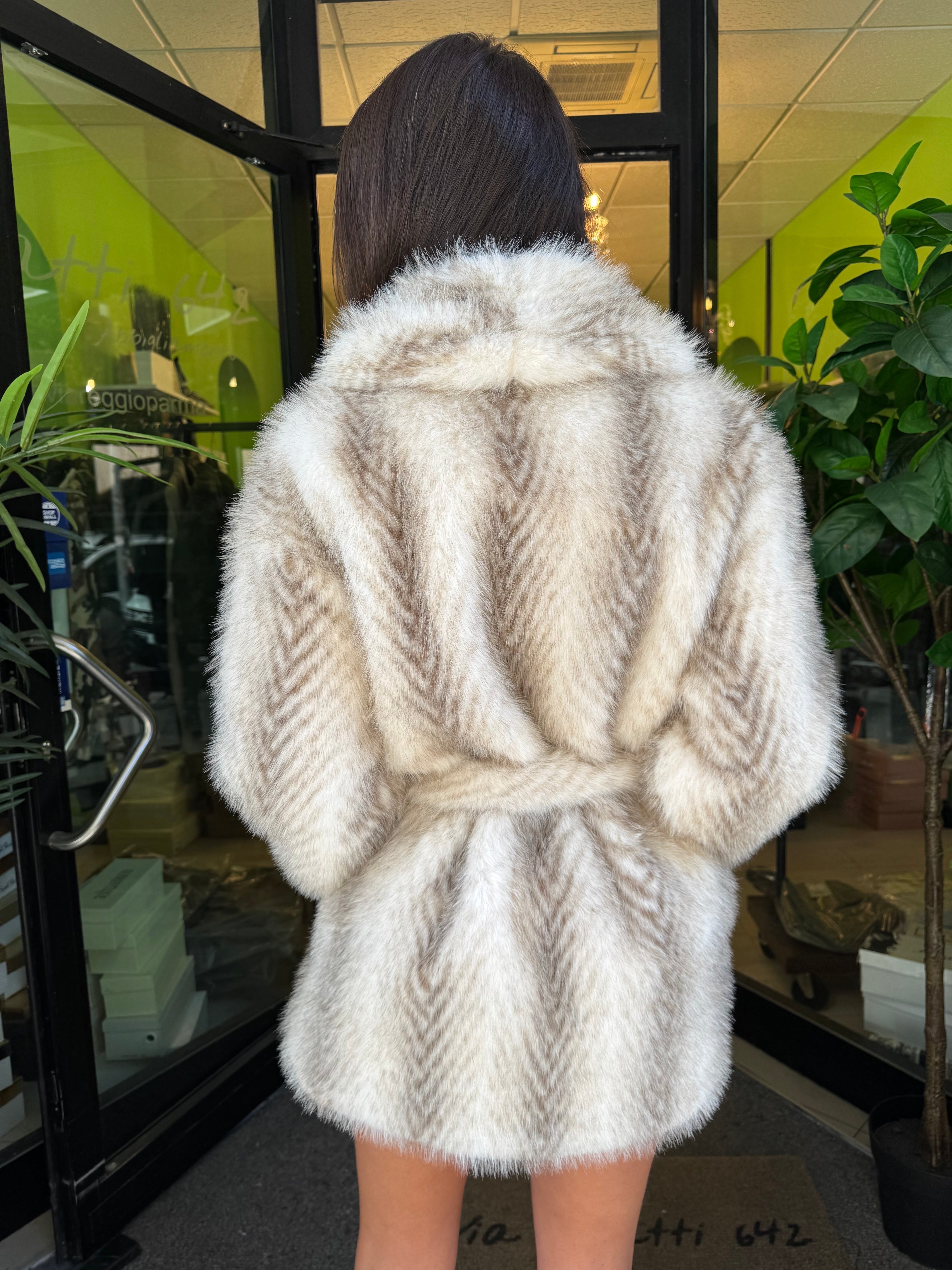 Ecopelliccia top quality chiara
