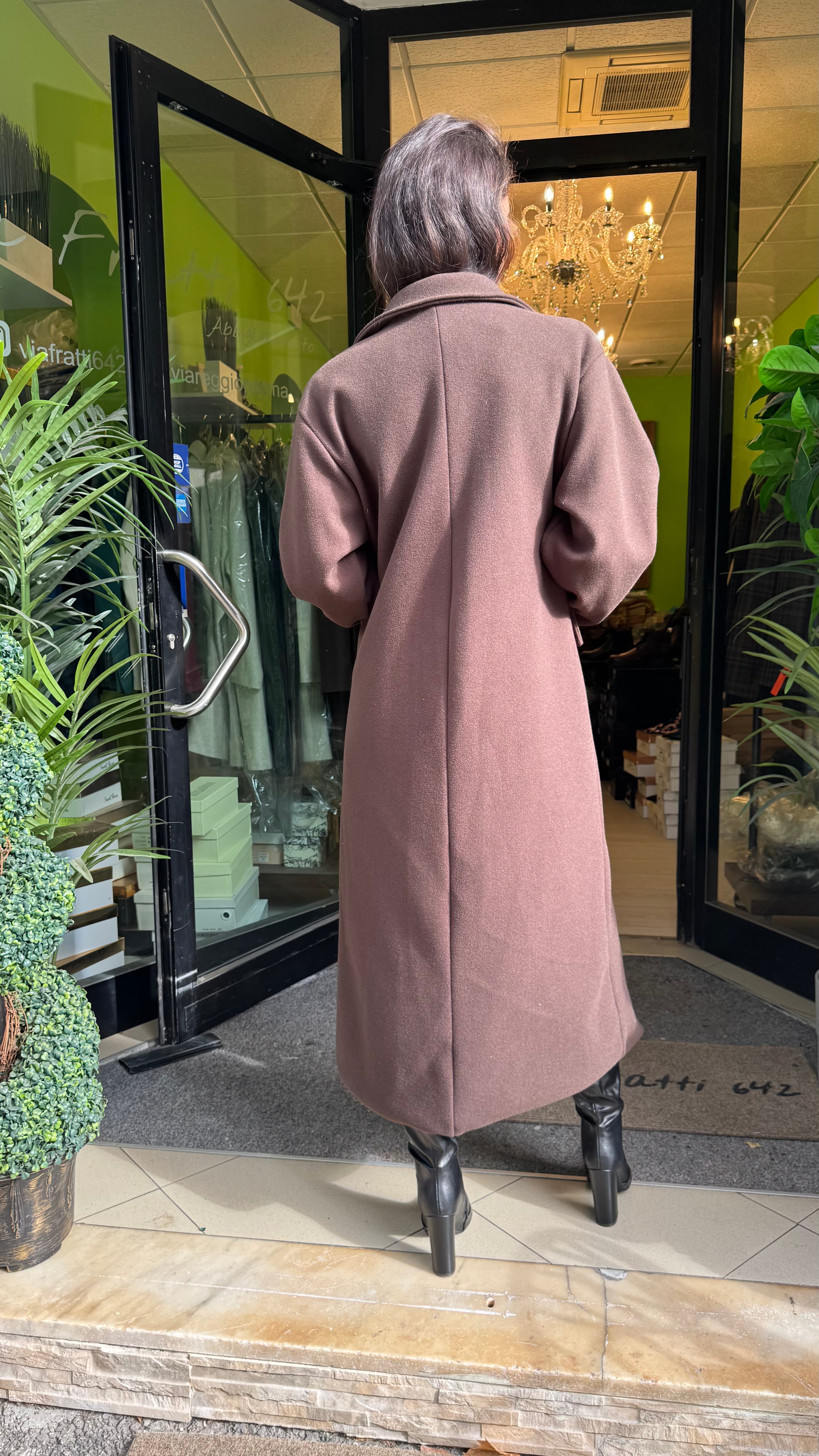 Cappotto doppiopetto over 3 colori