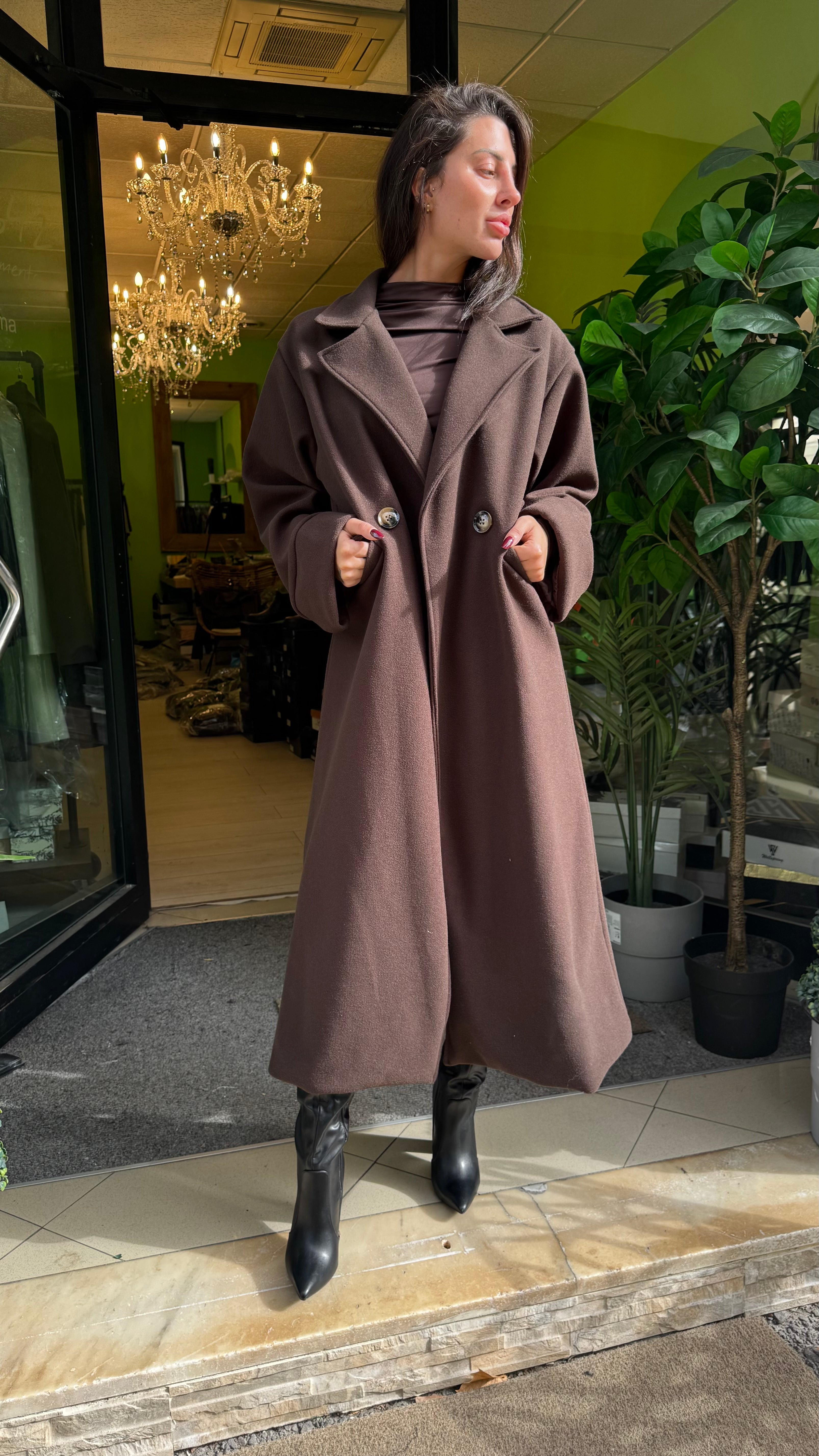 Cappotto doppiopetto over 3 colori