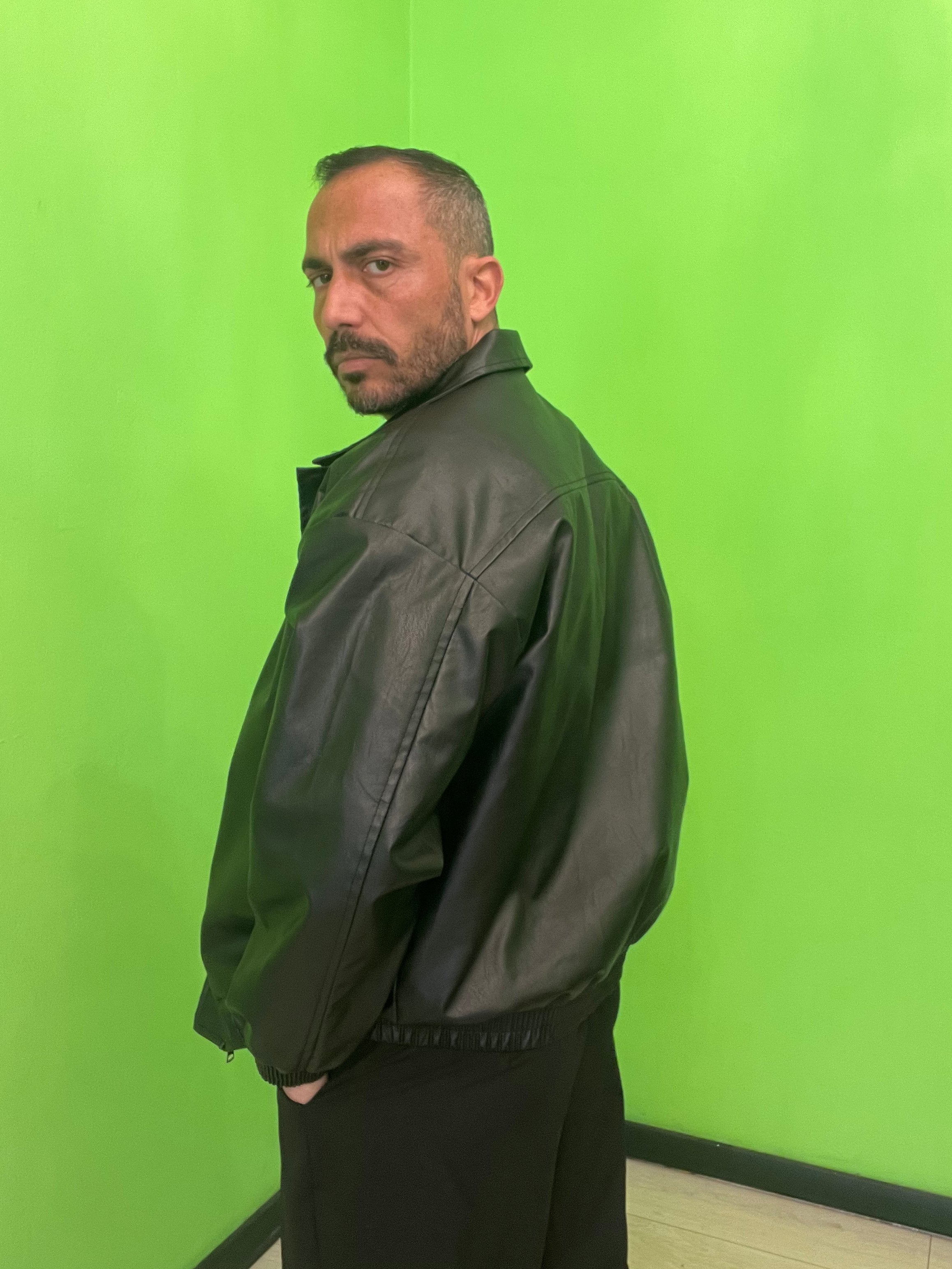 Bomber ecopelle con pelo dentro