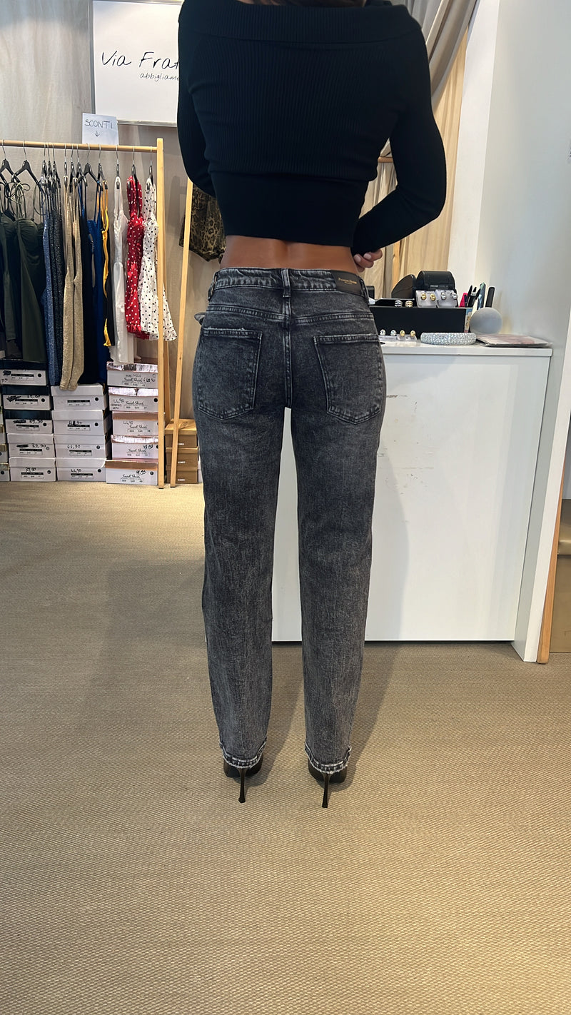 Jeans nero dritto