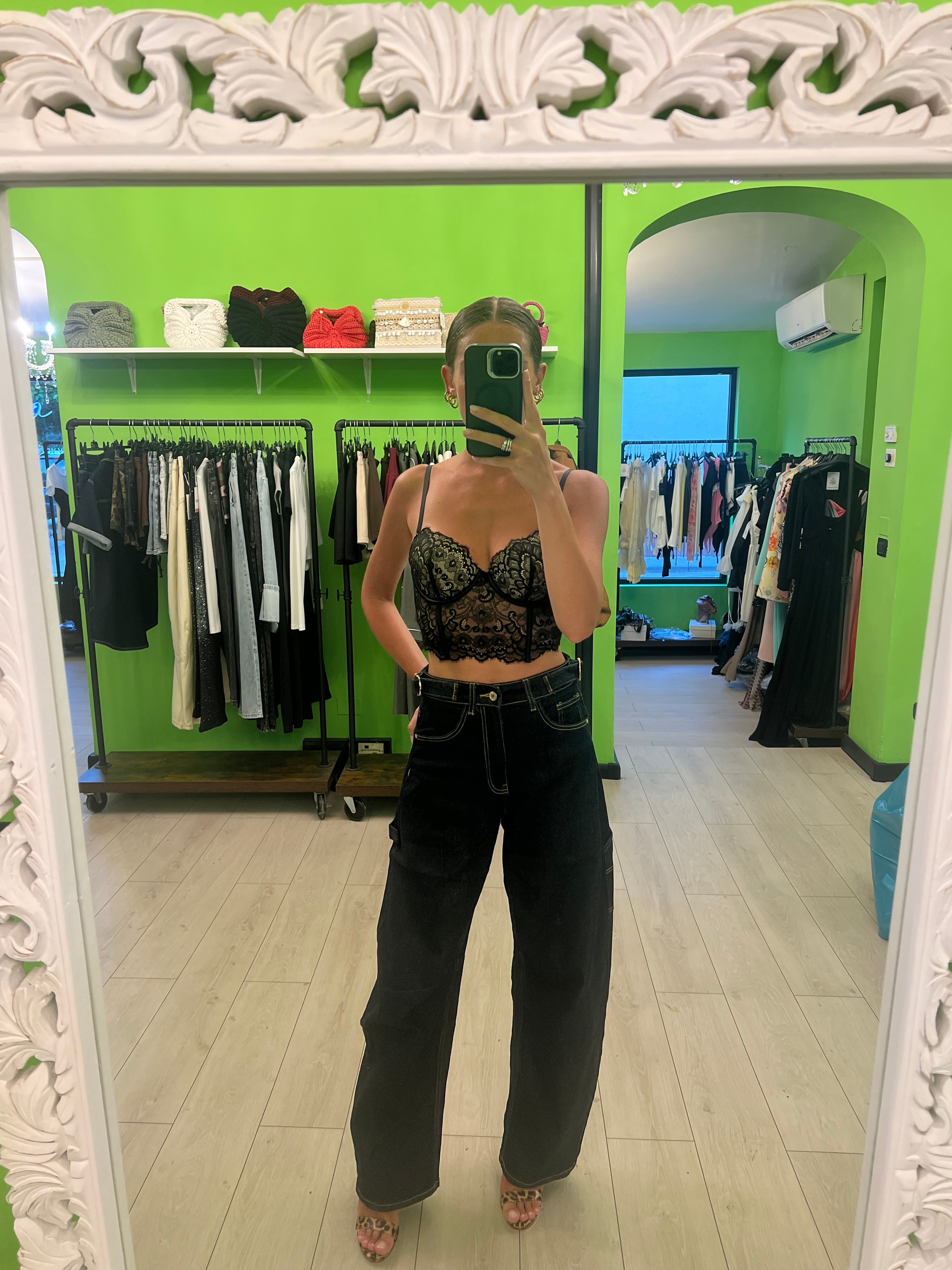 Jeans Ballon blu scuro
