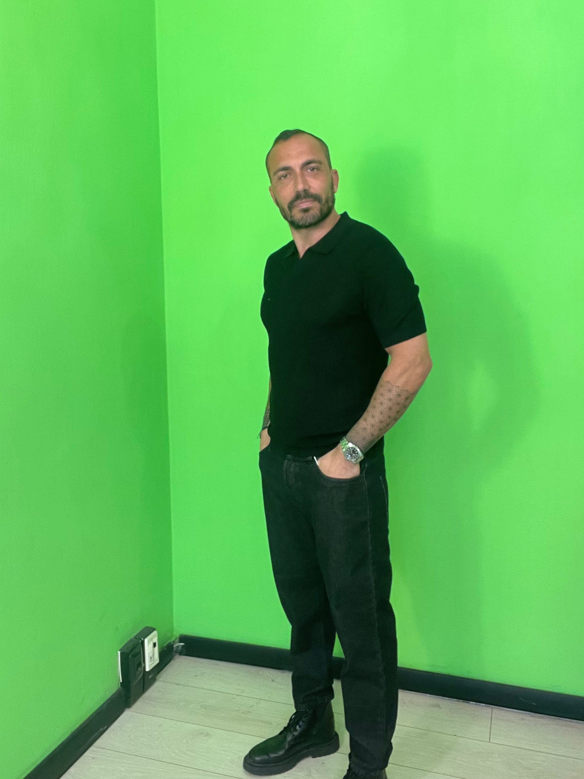 Jeans nero “Capri”