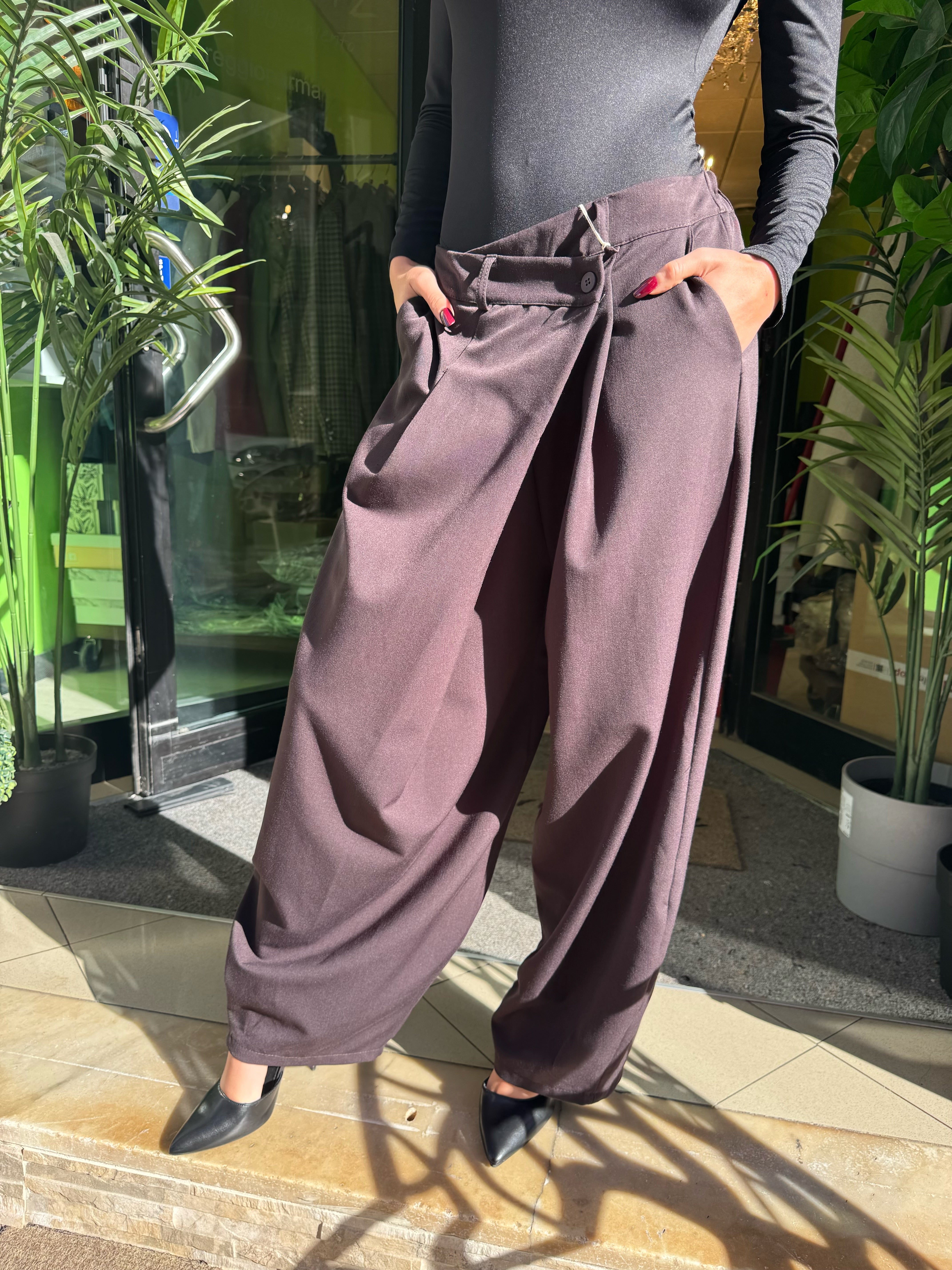 Pantalone a “portafoglio” due colori